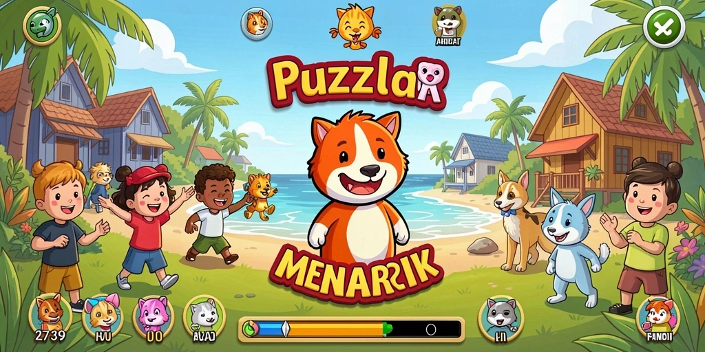 Screenshot utama 2739 yang menunjukkan gameplay puzzle yang menarik.