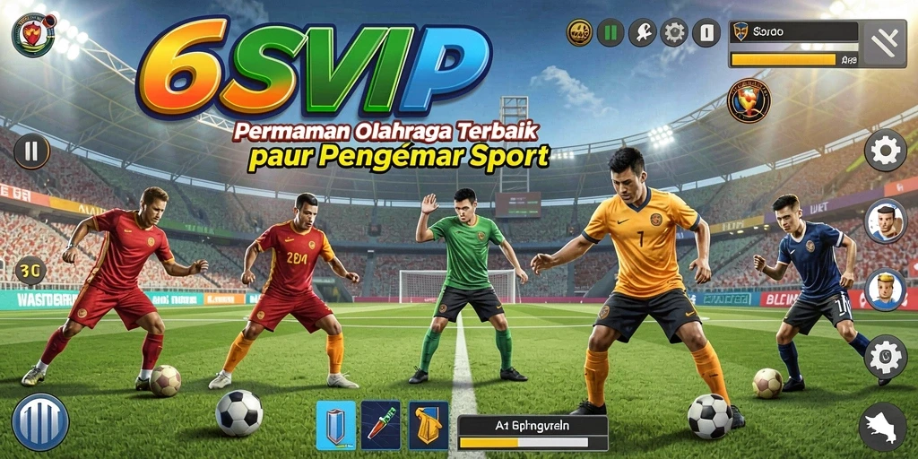 Screenshot dari gameplay seru di 6SVIP menunjukkan aksi olahraga.