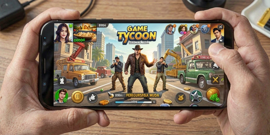 Tampilan gameplay menawan dalam game Tycoon 898A.