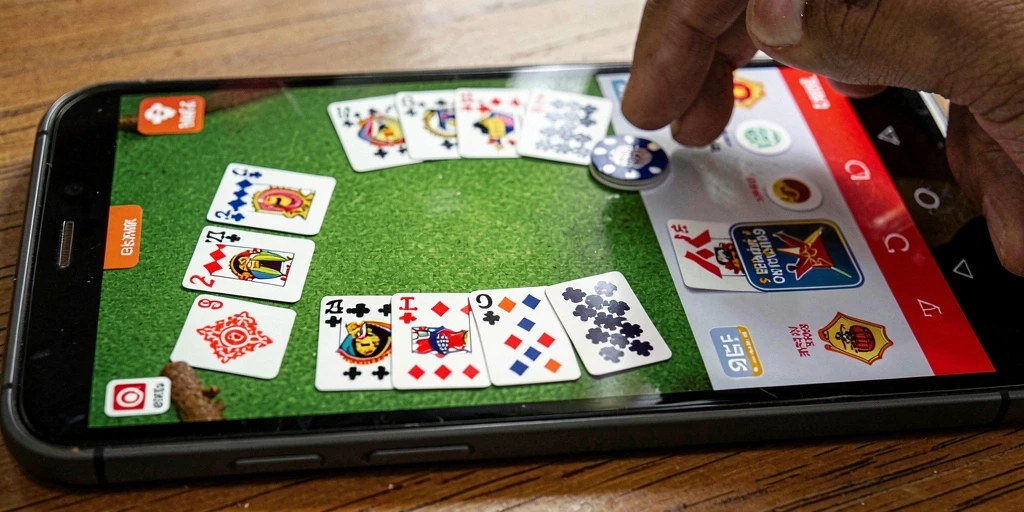 Screenshot menunjukkan keseruan gameplay Gaple di 9ET.