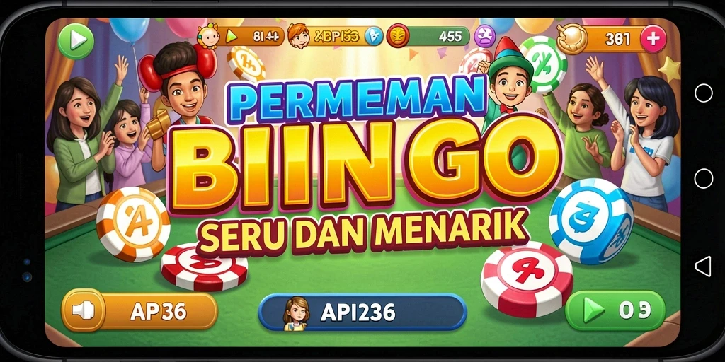 Screenshot utama API36 menampilkan gameplay Bingo yang seru.