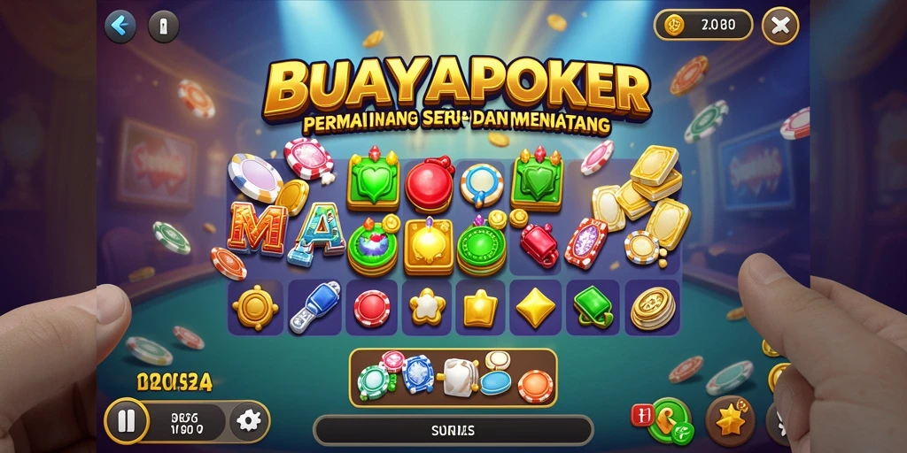 Tangkapan layar gameplay BUAYAPOKER dengan aksi mencocokkan objek.