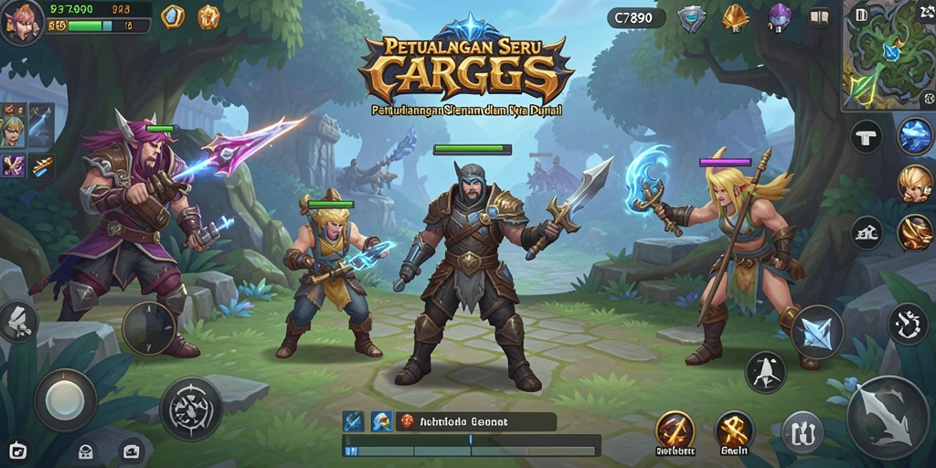 Tampilan gameplay menarik C7890 yang penuh aksi ARPG.