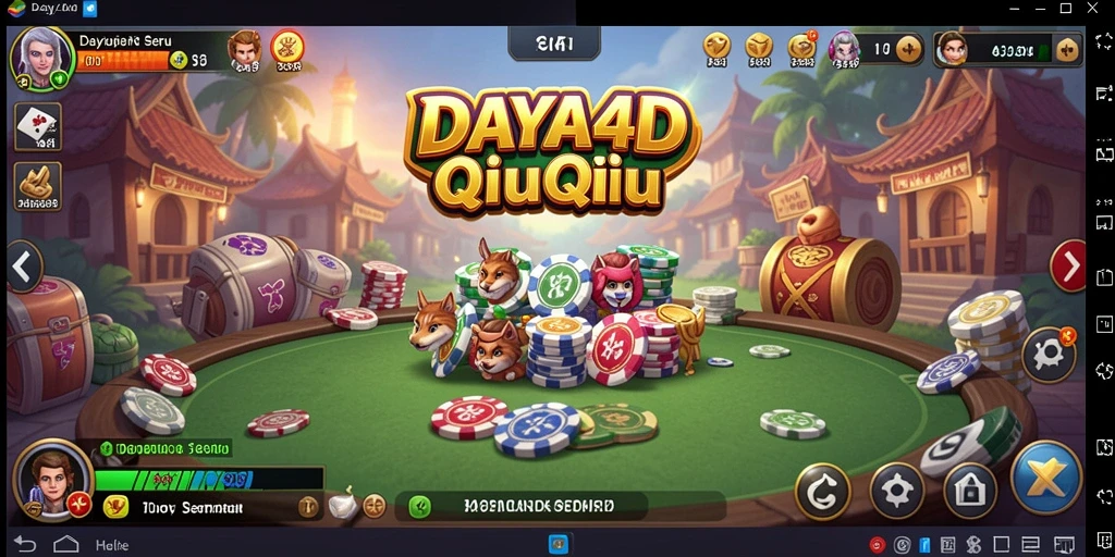 Tampilan menarik gameplay QiuQiu di DAYA4D.