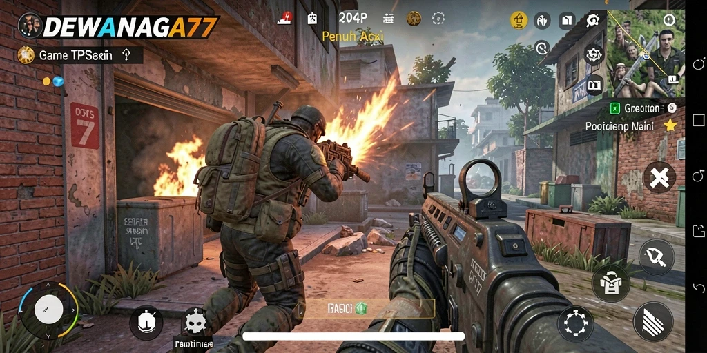Tampilan utama gameplay DEWANAGA77 dengan aksi seru.