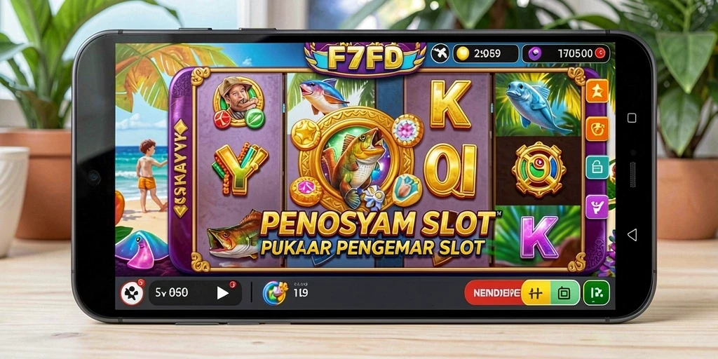 Menampilkan gameplay menarik F7F7 dengan fitur Slot yang seru.