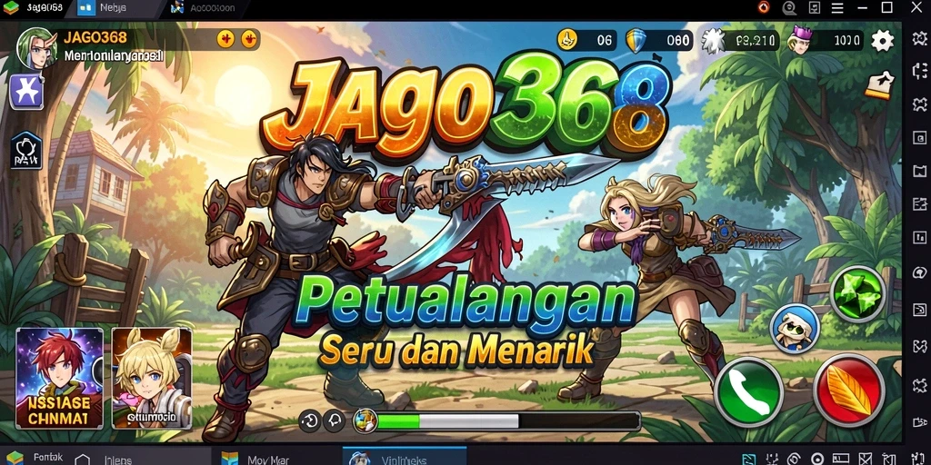 Tampilan gameplay JAGO368 yang menampilkan karakter Anime favorit.