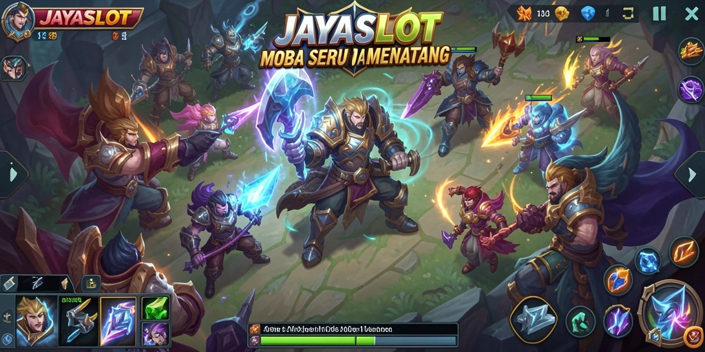 Tampilan seru dari gameplay JAYASLOT di arena pertempuran.