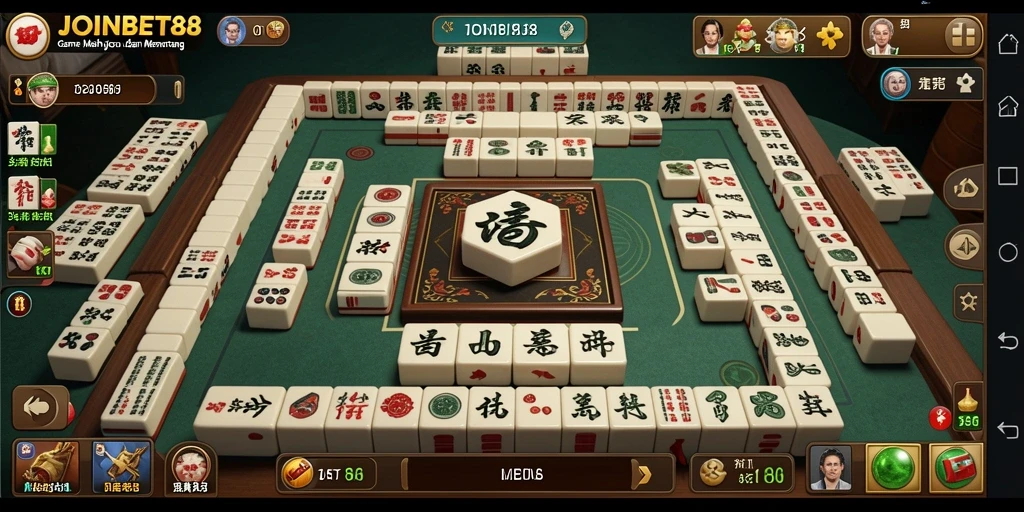 Screenshot utama menunjukkan gameplay Mahjong yang menarik dan penuh strategi.