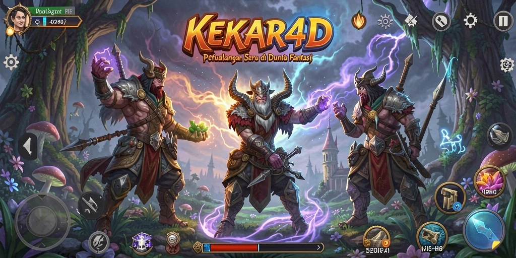 Screenshot menunjukkan gameplay seru dari petualangan di KEKAR4D.