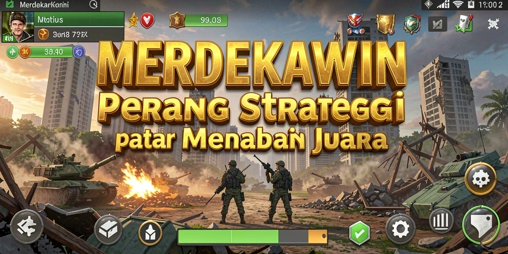 Screenshot gameplay yang memukau dari MERDEKAWIN.