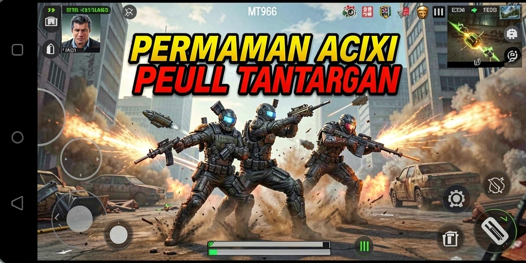 Tampilan screenshot gameplay MT966 yang penuh aksi menarik.