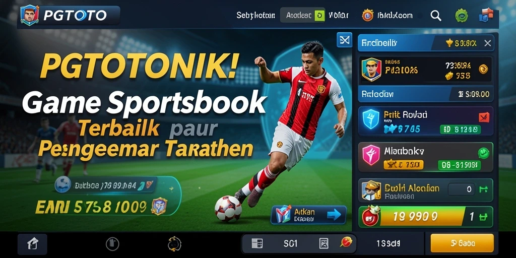 Screenshot PGTOTO menunjukkan antarmuka taruhan yang canggih.