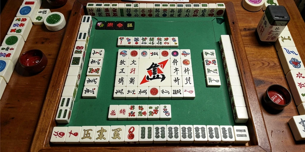 Screenshot gameplay PP7 menampilkan keseruan permainan Mahjong.