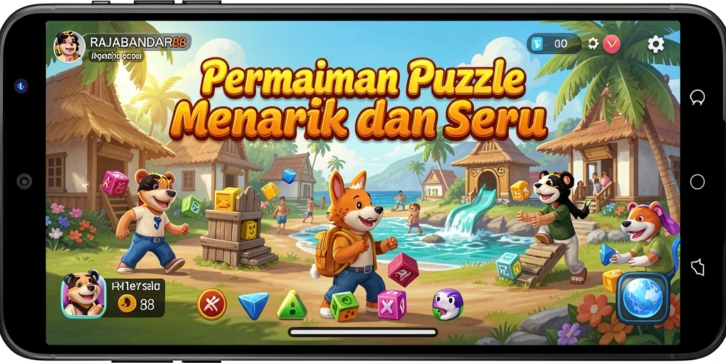 Tangkapan layar menunjukkan gameplay seru RAJABANDAR88.