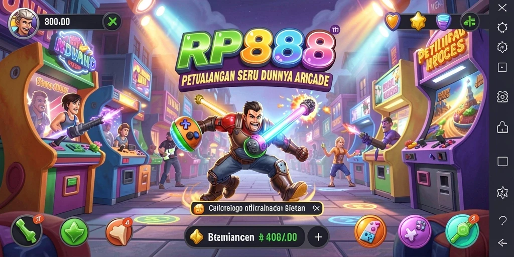 Tampilan gameplay RP888 dengan grafik menakjubkan dan tantangan seru.