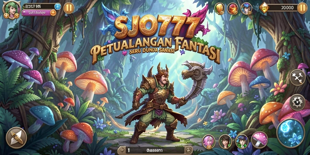 Tangkapan layar utama SJO777 menampilkan momen mendebarkan dalam gameplay petualangan.