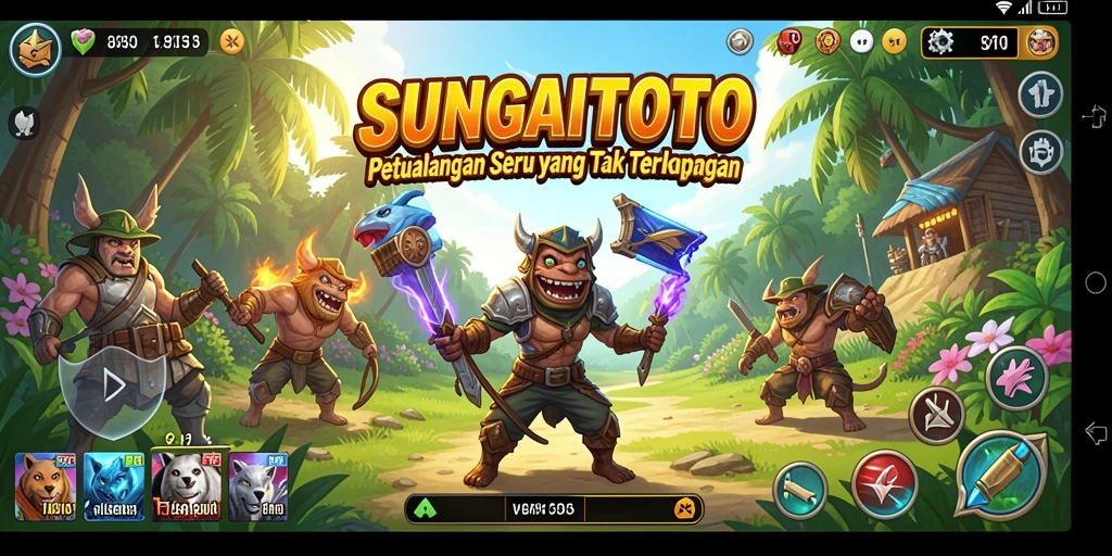 Tampilan gameplay SUNGAITOTO yang penuh aksi dan petualangan.