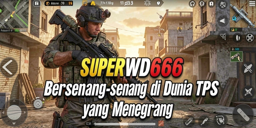 Gameplay menarik dengan aksi tembak-menembak seru dari SUPERWD666.