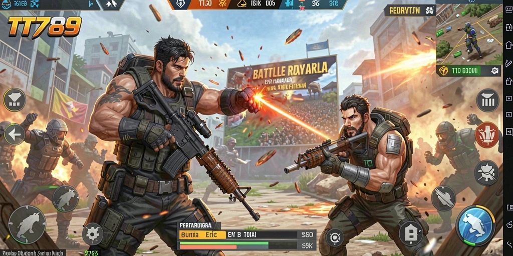 Tampilan gameplay mendebarkan dalam TT789, penuh dengan aksi dan strategi.