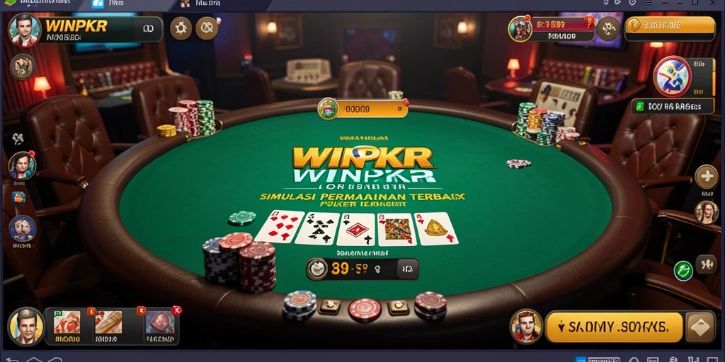 Tampilan menarik dari gameplay <strong>WINPKR</strong> yang menggambarkan strategi poker.